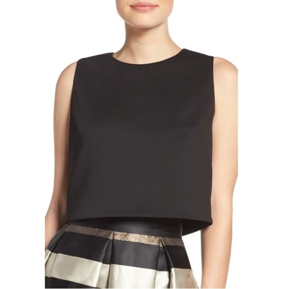 Eliza J | Tops | Eliza J Scuba Crop Top 